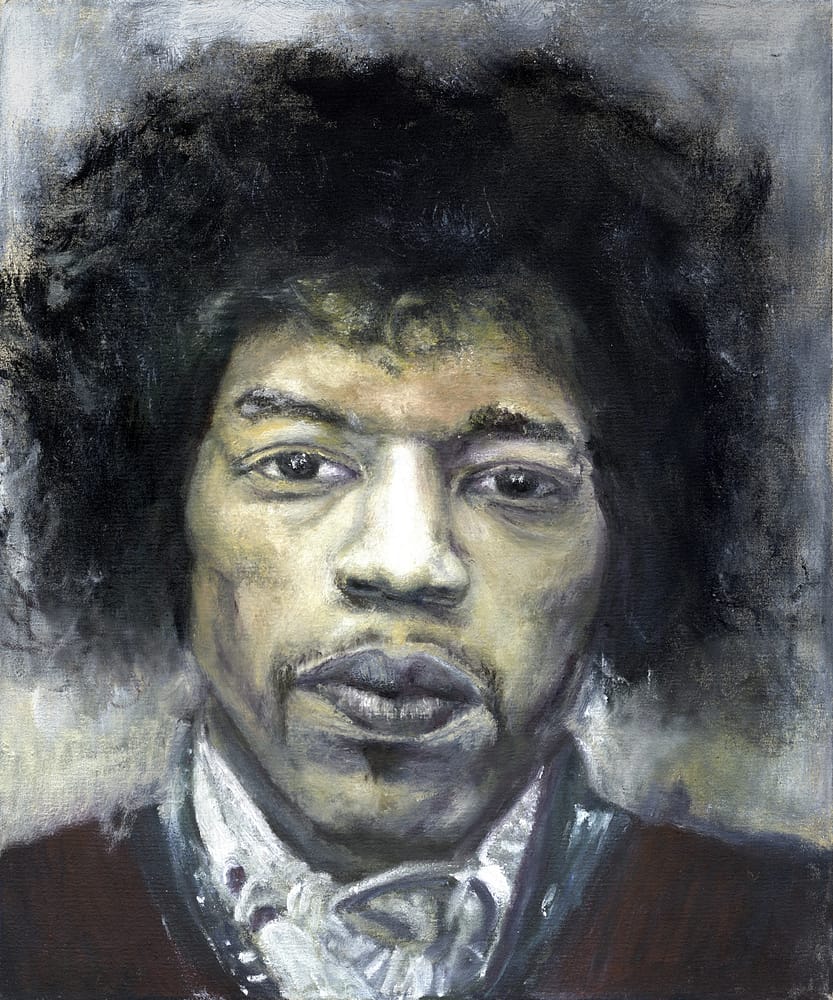 Oil Painting on Linen on canvas Hendrix Classic